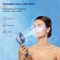 thumbnail image 2 of Ventilador nebulizador HandFan 2024 portátil recargable de 34 ml, color azul real, 2 of 7