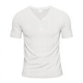 thumbnail image 6 of WXLWZYWL Mens T-Shirts Casual Short Sleeve Shirts Deep V-Neck Tops Casual Loose Summer Tees, 6 of 6