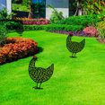 thumbnail image 2 of Adornos de jardín al aire libre, arte de patio de pollo, patio trasero, estacas de césped para el hogar, regalo de decoración FLhrweasw Nuevo, 2 of 7