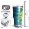 thumbnail image 6 of 30oz Colorful Rainbow Tie Dye Spiral Pattern Tumblers Stainless Steel Tumbler with Lid and Straw,Vacuum Insulated Double Wall Travel Tumbler Cups Mug with Cleaning Brush for Coffee,Tea, 6 of 7