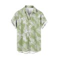 thumbnail image 2 of Xixinqiwan No Boundaries Men's Button Shirt,Men's Breathable Linen Shirt Short Sleeve Button Down Casual Loose Fit Summer Shirts Beach Resort Wear, 2 of 3