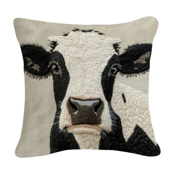 Gallickan Pillow Case, 18x18 Inch Cushion Cover, Floral Print Short Plush Pillow Cover for Bedroom Living Room