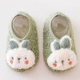 thumbnail image 2 of Toddler Shoes Baby Shoes Cartoon Soft Bottom Baby Toddler Shoes Easy To Crawl Baby Warm Floor Socks Shoes Sneakers For Girls Green 18 Months-24 Months, 2 of 7