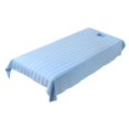 thumbnail image 2 of TOOYFUL Massage Table Sheet Beauty Bed Sheet with Face Breath Hole Washable Premium Face Rest Cover Flat and Fitted Sheet, for Beauty Blue, 2 of 9