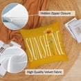 thumbnail image 3 of Daisy Pillow Covers 18x18 Set of 4 Soft Velvet Summer Throw Pillow Covers Yellow Flower Pillow Covers Cushion Covers Square Pillow Cases for Couch Sofa Patio Outdoor Home Decorations(18 ), 3 of 6
