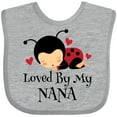 thumbnail image 3 of Inktastic Loved by My Nana Grandchild Boys or Girls Baby Bib, 3 of 4