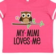 thumbnail image 4 of Inktastic My Mimi Loves Me Girls Owl Girls Toddler T-Shirt, 4 of 5