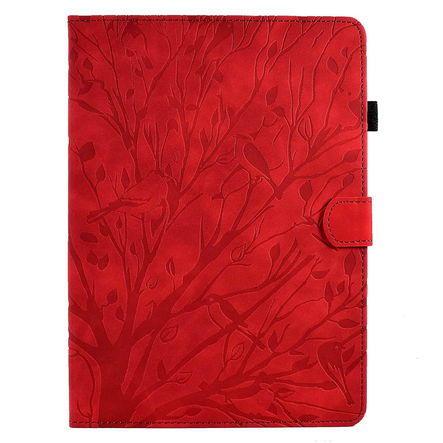 Decase Case for Apple iPad Pro 11-inch (M4) 2024 with Stand/Pencil Holder/Pockets,PU Leather Multi-Angle Viewing Stand Flip Case with Card Slot, Magnetic Clasp for iPad Pro 11-inch (M4) 2024,Red