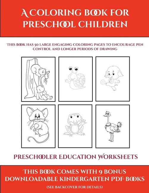 Preschooler Education Worksheets: Preschooler Education Worksheets (A Coloring Book For Preschool Children): This Book Has 50 Extra-large Pictures With Thick Lines To Promote Error Free Coloring To In - Walmart.com - Walmart.com Preschooler Education Worksheets: Preschooler Education Worksheets (A Coloring Book For Preschool Children): This Book Has 50 Extra-large Pictures With Thick Lines To Promote Error Free Coloring To In - Walmart.com - Walmart.com