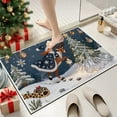 thumbnail image 6 of Embroidery Christmas Outdoor Rugs Christmas Decor Doormat, Cozy Holiday Welcome Mats, Outdoor Covered Area Carpet Mats, Santa & Sled Design, Farmhouse Entryway Doormat, 6 of 6