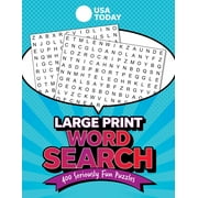 USA Today Puzzles: USA TODAY Large-Print Word Search : 350 Seriously Fun Puzzles (Paperback)