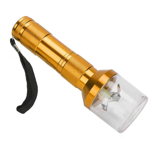 Mezclador de polvo para uñas, licuadora, molinillo de tabaco eléctrico de aluminio, máquina para moler polvo, herramienta dorada