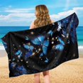 thumbnail image 4 of KUIFORTI Butterfly Car Seat Covers for Women, Beach Towel, Butterfly Car Decor, Absorbent Microfiber Front Seat Protector (Gym, Sports, Yoga Mat ), 4 of 8