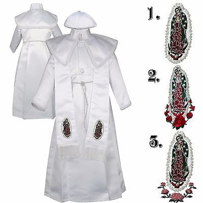 Baby Boy Infant Toddler Christening Baptism Mary Maria Stole White Gown