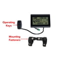 thumbnail image 3 of Mountain Bike Control Panel, Electric Bike Display Meter Color Screen Wide Compatibility External Keys  for Cycling Modification, 3 of 7