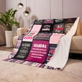thumbnail image 3 of Best Grandma Blanket Gifts from Grandchildren Grandma Mothers Day Christmas Birthday Gifts | Best Grandma Ever Blanket Throw Blanket Presents Bday Gifts from Grandaughter Grandson 50\u201d X 60\u201d, 3 of 6