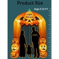thumbnail image 2 of Kalolary 9.5ft Halloween Inflatable Pumpkin Arch with LED Lights - Outdoor/Indoor Yard Decoration for Halloween Party & Home, 2 of 7