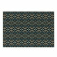 thumbnail image 1 of Ethnic Cutting Board, Knitted Jacquard Illustration Texture Image Geometric Style, Decorative Tempered Glass Cutting and Serving Board, Small Size, Brown and Dark Blue, by Ambesonne, 1 of 1