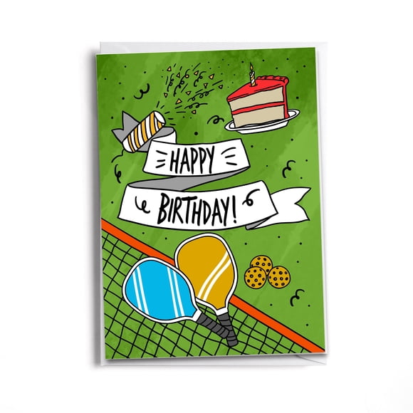 Birthday Card Sole Inspired Fun Pickleball Birthday Card