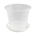 thumbnail image 2 of Transparent Root-Controlled Orchid Planting Pot Plastic Flower Pot Orchid Planter Flowerpot Tray Plant Growth Container Box 160mm, 2 of 10