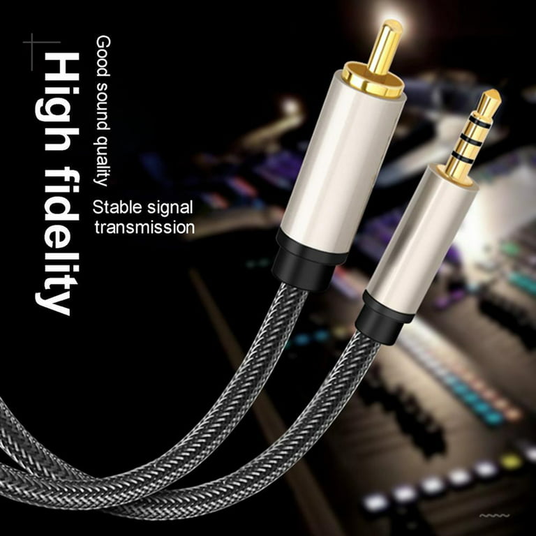 3.5MM Jack HiFi Digital Coaxial Aux Audio Cable for Amplifiers TV