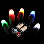 Magic Trick Finger Lights forProps - Blue/Green/Red Light 1 Pair Creative Magic Thumb Tip LED Light Red