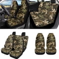 thumbnail image 2 of Uorisanigo Forest Print Car Seat Cover Full Set of 18 Pack with Steering Wheel Cover Shoulder Strap Protector Center Console Pad Headrest Covers Shift Knob Cover Car Coasters Key Chains, 2 of 7