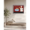 thumbnail image 5 of Chef Wall Art for Living Room,Canvas Picture Wall Decor for Bathroom Bedroom,Cartoon Red Food Cooking Black White Buffalo Check Painting Artwork for Office Kitchen Hallway Dining Room Decor 20"x24", 5 of 8