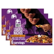 (3 pack) Taco Bell Loaded Nachos Cravings Kit, 12.8 oz Box