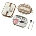 thumbnail image 2 of Portable Stainless Steel Lunch Box Insulation Box Student Lunch Box Outdoor Lunch Box, 2 of 7