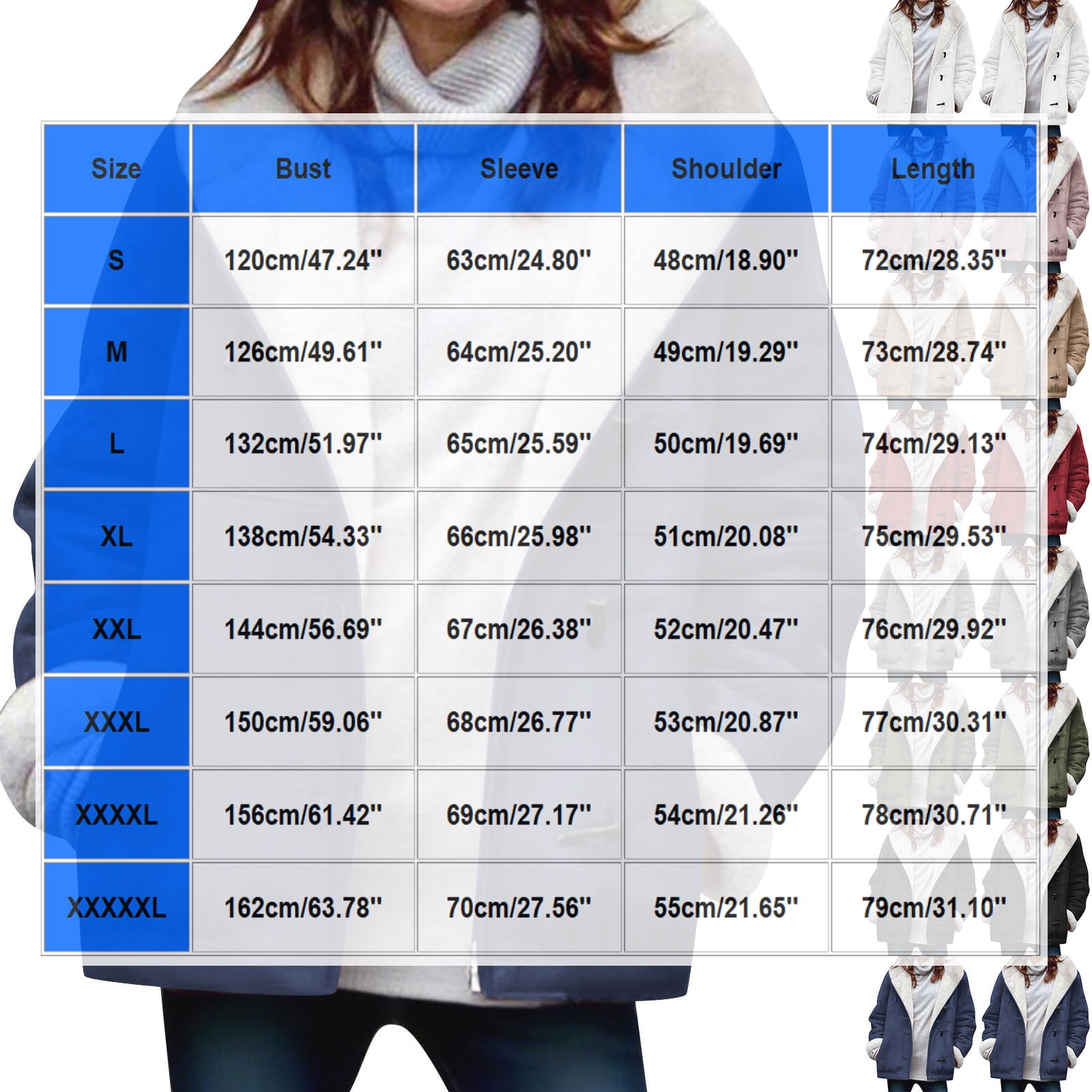 VINUSLI Sherpa Fleece Jacket Women Winter Horn Button Faux Suede Hoodie Long Sleeve Outerwear Parka Pea Coats​ Pink,XXXXL