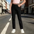thumbnail image 2 of RTKFRFLM Uniform Pants for Girls School Trousers for Kids for School and Everyday Wear Uniform Pants for Girls Comfort Fit Back to School Clothes, 2 of 6