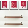 thumbnail image 2 of BrandtWorks 2 Piece Industrial Modern Wood Wall Shelf Set, 2 of 5