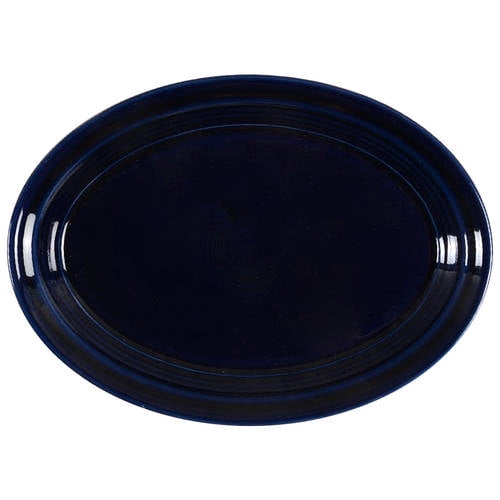 Open Box Homer Laughlin Fiesta Cobalt Blue (Intro 1986) 9" Oval Serving Platter 1192738