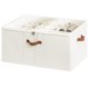 thumbnail image 1 of Organizador de Zapatos para Armario Capacidad para 24 Pares Contenedores de Almacenamiento con Separadores Ajustables y Cubierta Transparente Beige, 1 of 7