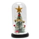 thumbnail image 1 of Árbol de Navidad artificial en cúpula Decoraciones únicas Regalos Mini adornos decorativos con luces LED Navidad para Interior Casa de vacaciones Estrella Yinane Figura de escritorio, 1 of 7