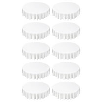 KFFKFF White Round Tablecloths 10 Pack, 90-Inch Diameter, Durable and Wrinkle-Resistant, Machine Washable Polyester Fabric Covers for Weddings, Parties, Banquets, and Formal Gatherings