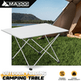 thumbnail image 2 of MADOG Aluminum Foldable Camping Table, Portable Folding Camp Table with Fold Up Tabletop and Carry Bag for Picnic Backpacking Beach BBQ Cooking, Silver, 2 of 10
