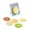 Blue, variant on Silicone Heat Resistant Mat Set with Hamburger Design Includes Multi Layer Coasters and Stand for Kitchen Organization and Storage Display