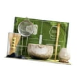 thumbnail image 4 of Kit de cerámica de té de matcha, regalo de matcha para amantes del té, batidor de batidora, del té de té Ceremonía de té con 7 piezas blancas, 4 of 9