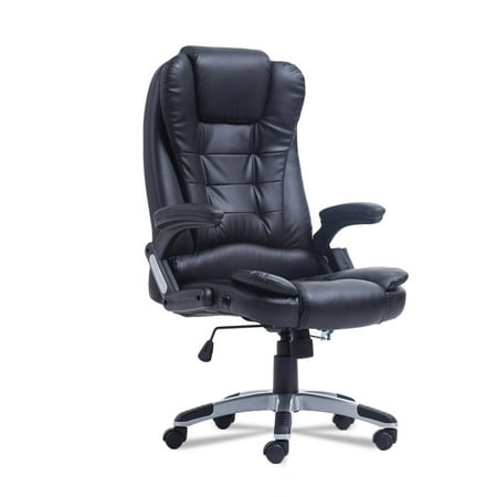 Executive Ergonomic PU Leather Heated Vibrating Massage Office Chair