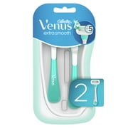Gillette Venus Extra Smooth Sensitive Women's Disposable Razors, Blue, 2 Pack
