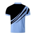 thumbnail image 5 of BRGZLK Mens Golf Shirt Summer Trendy Print Short Sleeve Turn-Down Collar Pullover Casual Business T-Shirts Lightweight Breathable Tennis Shirts Light Blue XL, 5 of 6
