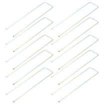 LEORX 20Pcs Landscape Stakes Pins Steel U Shape Garden Staples for Fabric Anchoring and Edging