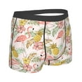 thumbnail image 3 of Kll Tropical Pink Flamingo Pineapple Men'S Cotton Boxer Briefs Underwear-Xx-Large, 3 of 9