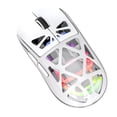 thumbnail image 1 of Mistaha RGB Lightweight Gaming Mouse with 3 Connection Modes - Wireless, Bluetooth, 2.4G - Transparent Hollow Design, Ergonomic Grip, 3600DPI Sensor, Long-Lasting Battery - White, 1 of 7