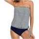 thumbnail image 2 of ICHUANYI Clearance Two Piece Bandeau Swimsuits For Women Loose Fit Bathing Blouson Swim Tank Top With Shorts(White, M) ICHUANYI WER2023080809225, 2 of 6