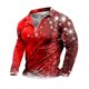 thumbnail image 4 of Pack De Playeras Para Hombre Camisa Navideña De Otoño E Invierno Para Hombre Camisa Superior Con Estampado De Árbol De Navidad En Capas Y Empalme De Colores Mixtos, 4 of 4