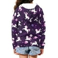 thumbnail image 4 of Chririnla Planets Stars Space Horse Teen Girls Casual Hoodie Long Sleeve Soft with Pockets Loose Comfy Pullover for Daily Wear Size 10-12, 4 of 7