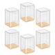 thumbnail image 1 of Organizador de almacenamiento apilable de decoración multiusos con 6 vitrinas transparentes Amarillo, 1 of 7